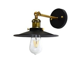 Applique murale simple en fer avec sabre laser noir muet