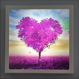 Peinture contemporaine moderne intégrée pour appliques murales à lumière ambiante
