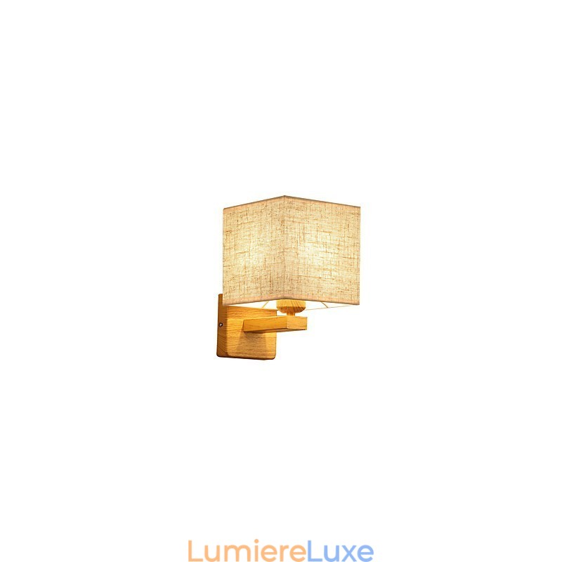 Lampe de table minimaliste en bois massif, lampe de chevet, lampe de bureau