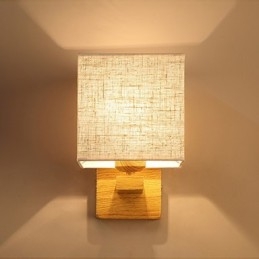 Lampe de table minimaliste en bois massif, lampe de chevet, lampe de bureau