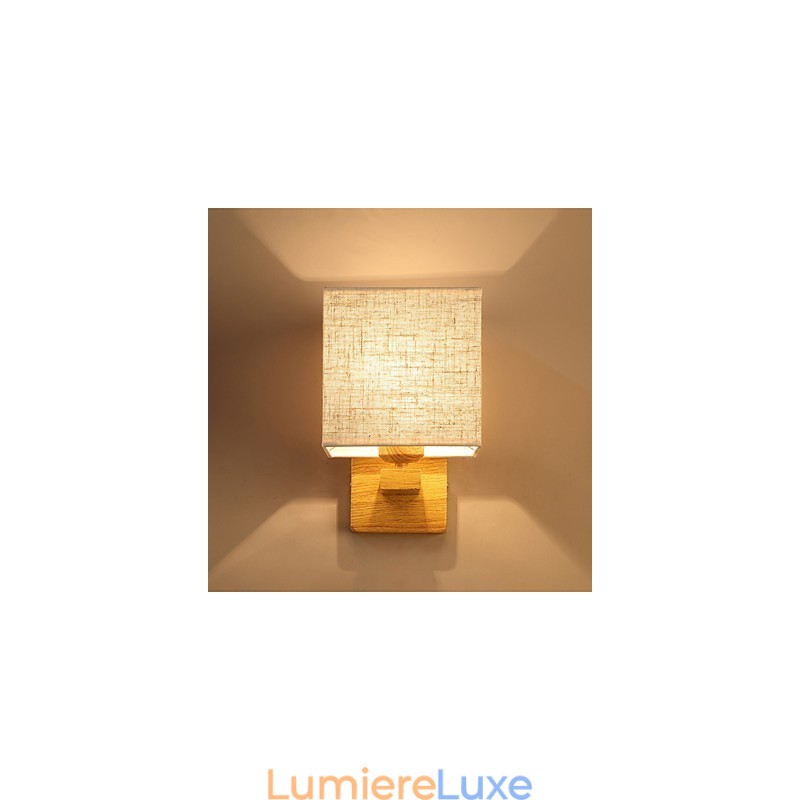 Lampe de table minimaliste en bois massif, lampe de chevet, lampe de bureau