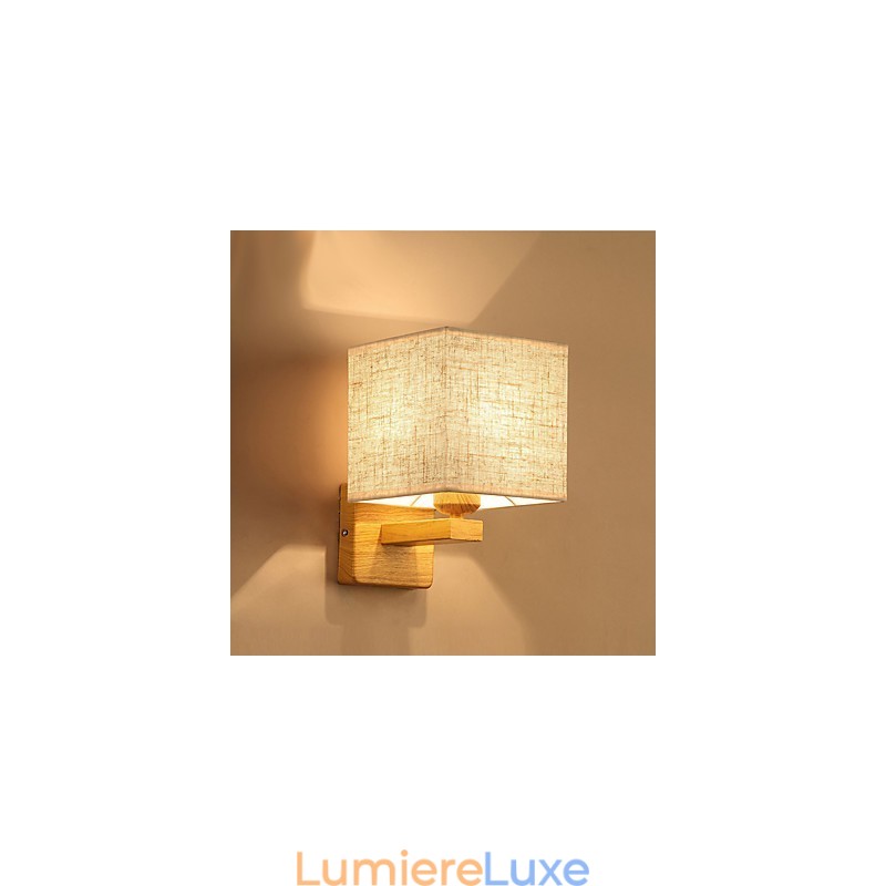 Lampe de table minimaliste en bois massif, lampe de chevet, lampe de bureau