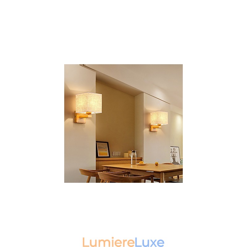 Lampe de table minimaliste en bois massif, lampe de chevet, lampe de bureau