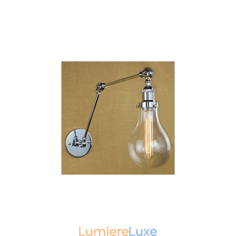 Lampes à bras pivotant de style mini, style rétro, galvanisées