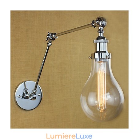 Lampes à bras pivotant de style mini, style rétro, galvanisées Lampes à bras pivotant de style mini, style rétro, galvanisées