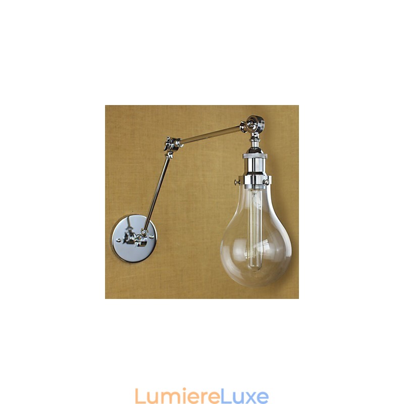 Lampes à bras pivotant de style mini, style rétro, galvanisées
