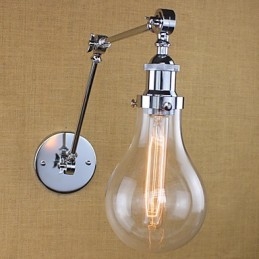 Lampes à bras pivotant de style mini, style rétro, galvanisées