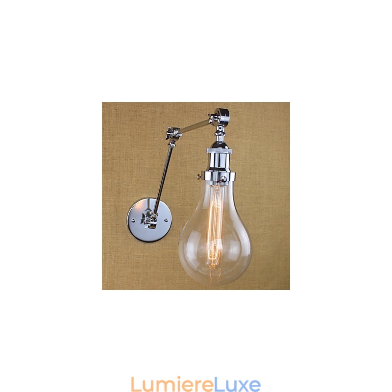 Lampes à bras pivotant de style mini, style rétro, galvanisées