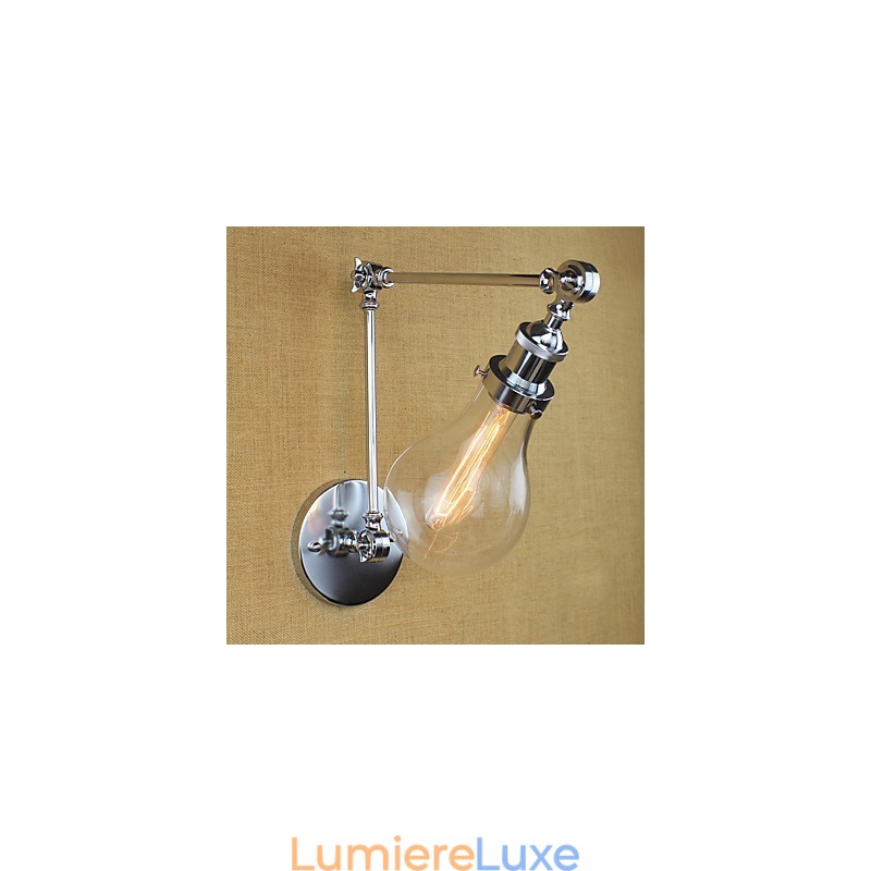 Lampes à bras pivotant de style mini, style rétro, galvanisées