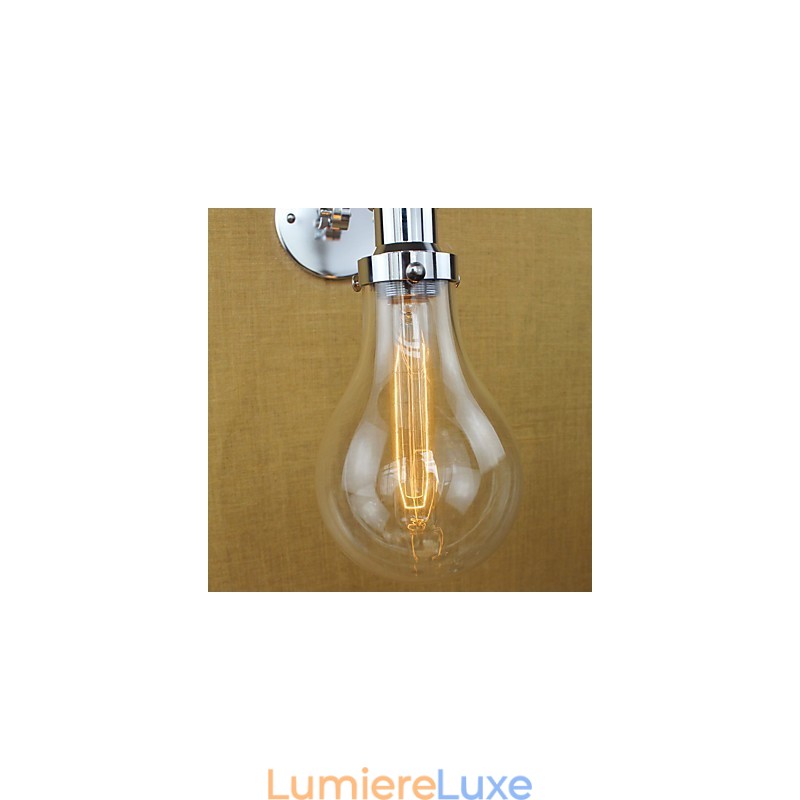 Lampes à bras pivotant de style mini, style rétro, galvanisées