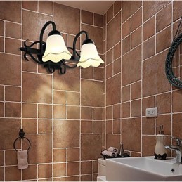 Applique murale rustique galvanisée pour salle de bain