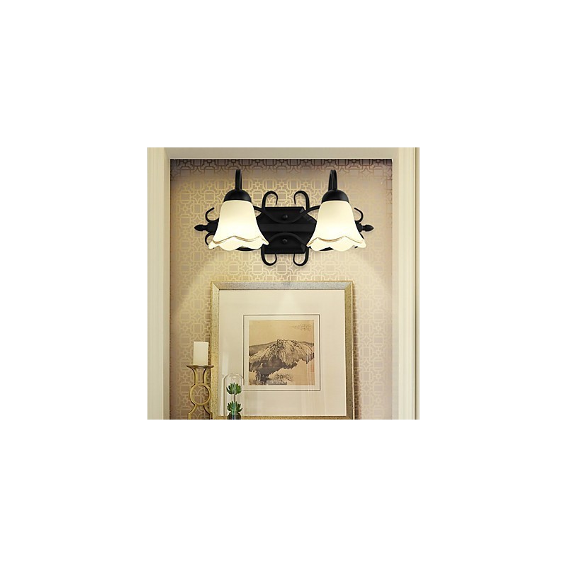 Applique murale rustique galvanisée pour salle de bain