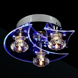 Lustre moderne en cristal Living 3 lumières
