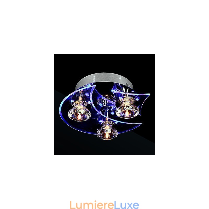 Lustre moderne en cristal Living 3 lumières