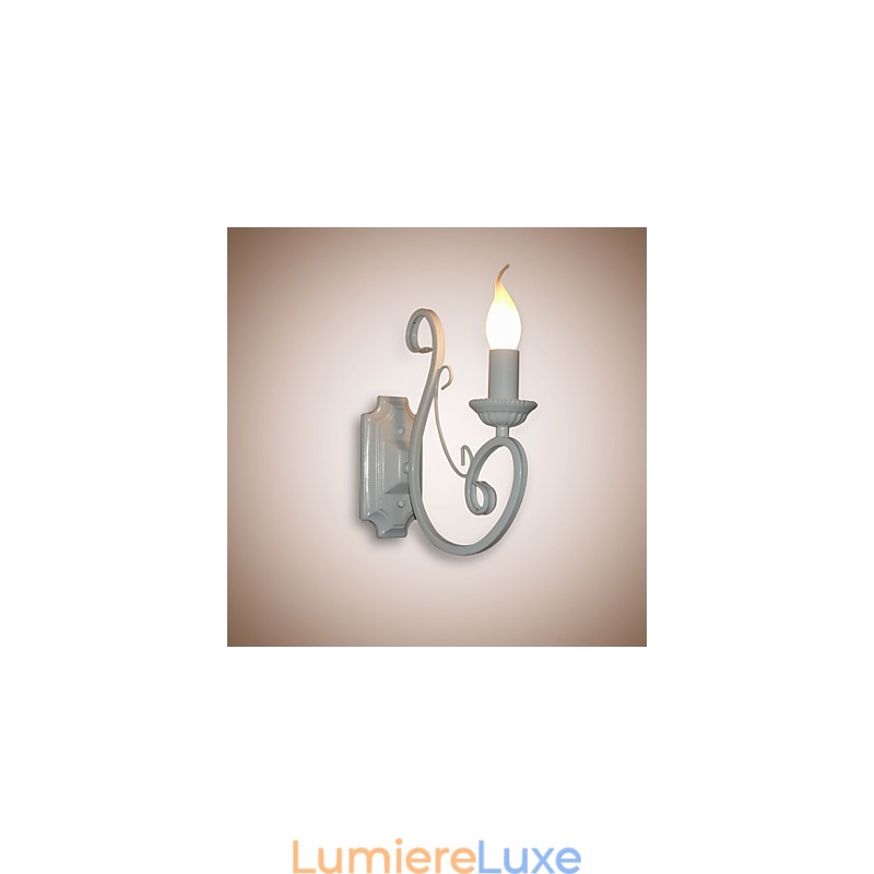 Lampe à bougie, lampe de chevet, lampe murale, couloir en fer, lampe à miroir pastorale créative