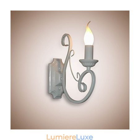 Lampe à bougie, lampe de chevet, lampe murale, couloir en fer, lampe à miroir pastorale créative Lampe à bougie, lampe de chevet, lampe murale, couloir en fer, lampe à miroir pastorale créative