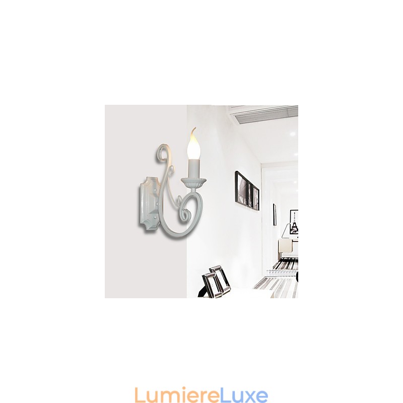 Lampe à bougie, lampe de chevet, lampe murale, couloir en fer, lampe à miroir pastorale créative
