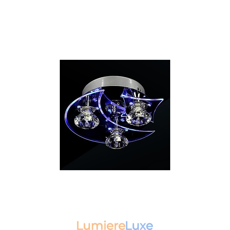 Lustre moderne en cristal Living 3 lumières