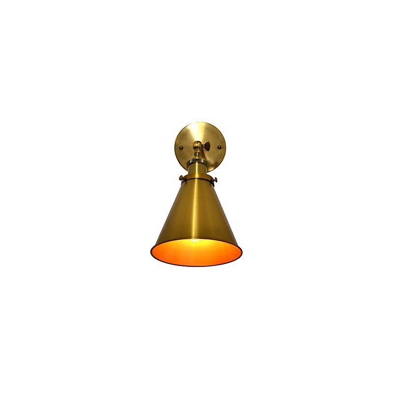 Applique murale en fer forgé, lampe sabre laser noire muette sur le mur