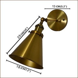 Applique murale en fer forgé, lampe sabre laser noire muette sur le mur