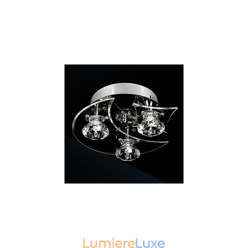 Lustre moderne en cristal Living 3 lumières