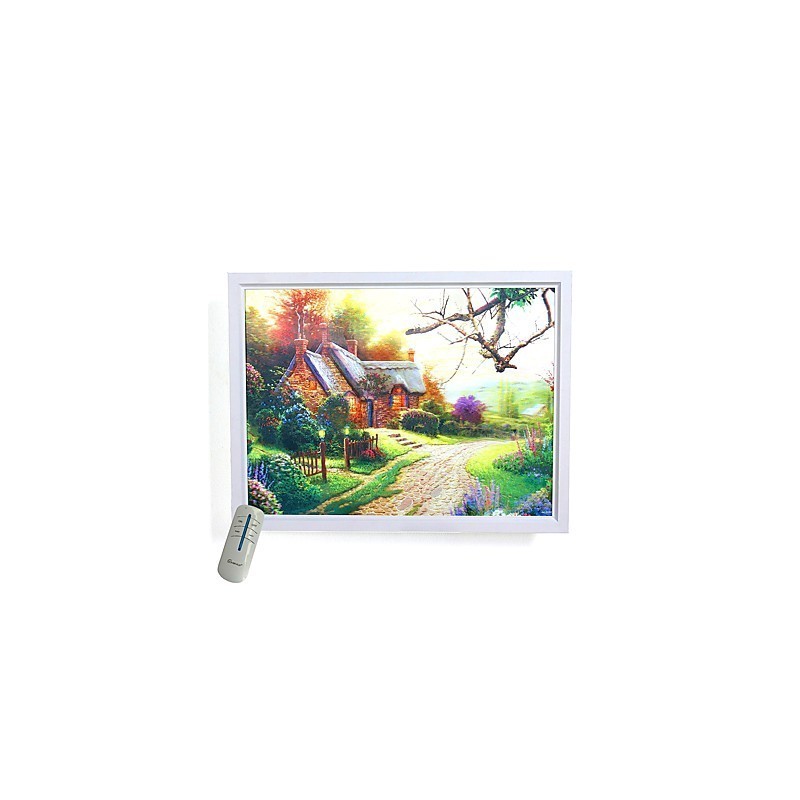 Peinture contemporaine moderne intégrée pour appliques murales à lumière ambiante