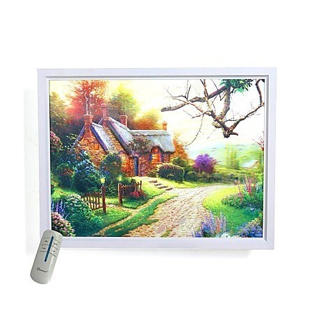 Peinture contemporaine moderne intégrée pour appliques murales à lumière ambiante Peinture contemporaine moderne intégrée pour appliques murales à lumière ambiante