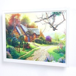 Peinture contemporaine moderne intégrée pour appliques murales à lumière ambiante