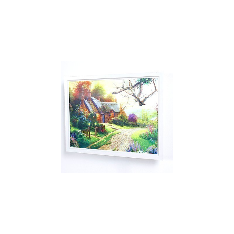Peinture contemporaine moderne intégrée pour appliques murales à lumière ambiante