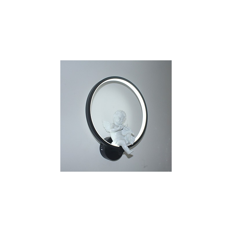 Applique murale moderne et créative, design ange, luminaire décoratif en aluminium, idéal pour un couloir