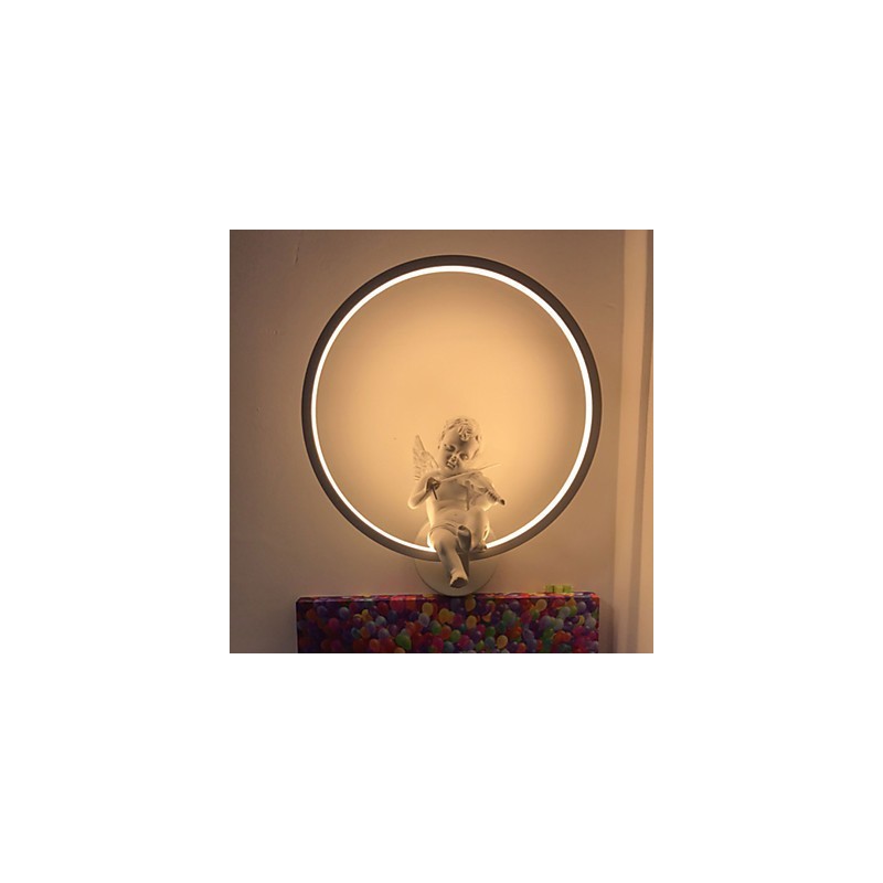 Applique murale moderne et créative, design ange, luminaire décoratif en aluminium, idéal pour un couloir