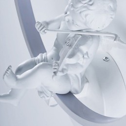 Applique murale moderne et créative, design ange, luminaire décoratif en aluminium, idéal pour un couloir