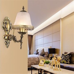 Applique murale moderne et contemporaine galvanisée pour la protection des yeux de style mini