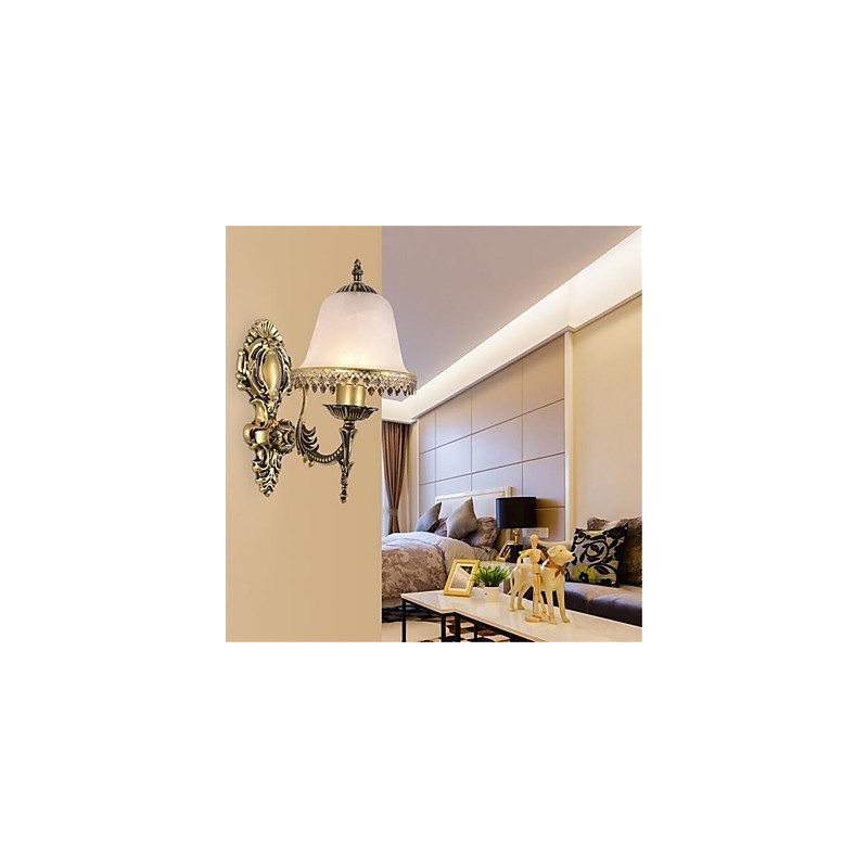 Applique murale moderne et contemporaine galvanisée pour la protection des yeux de style mini