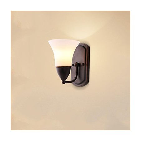 Applique murale rustique avec finition en oxyde noir pour la protection des yeux et la lumière ambiante Applique murale rustique avec finition en oxyde noir pour la protection des yeux et la lumière ambiante