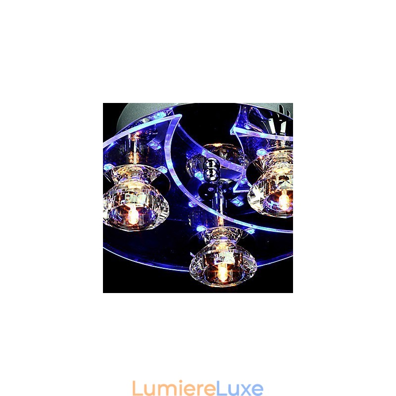 Lustre moderne en cristal Living 3 lumières