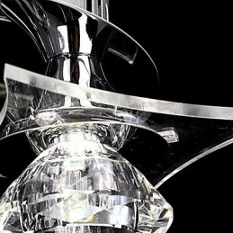 Lustre moderne en cristal Living 3 lumières