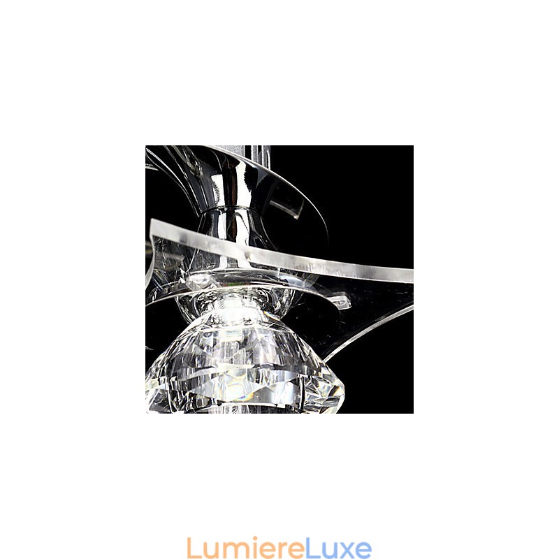 Lustre moderne en cristal Living 3 lumières