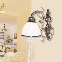 Applique murale américaine simple, lampe de chevet, lampe décorative de salon, lampe murale créative en fer forgé de style européen