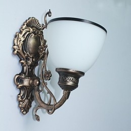 Applique murale américaine simple, lampe de chevet, lampe décorative de salon, lampe murale créative en fer forgé de style européen