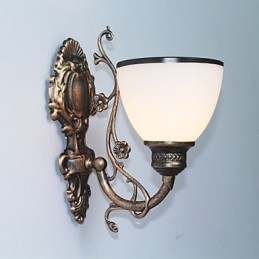 Applique murale américaine simple, lampe de chevet, lampe décorative de salon, lampe murale créative en fer forgé de style européen