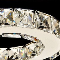 Plafonnier en cristal à 5 lumières, moderne, transparent, galvanoplastie, acier inoxydable