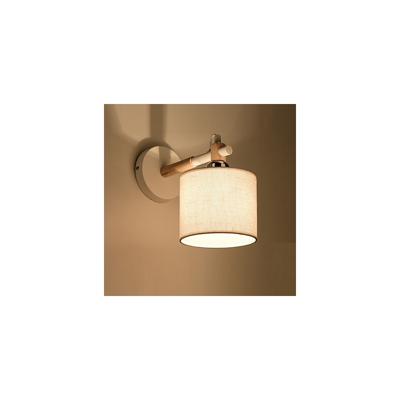 Applique murale en tissu moderne et contemporaine avec lumière ambiante