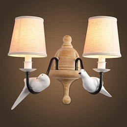 Applique murale rustique simple et vintage avec lumière ambiante