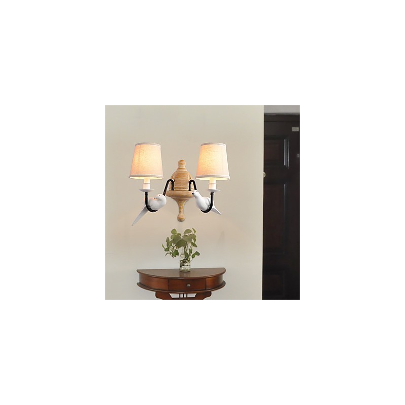 Applique murale rustique simple et vintage avec lumière ambiante