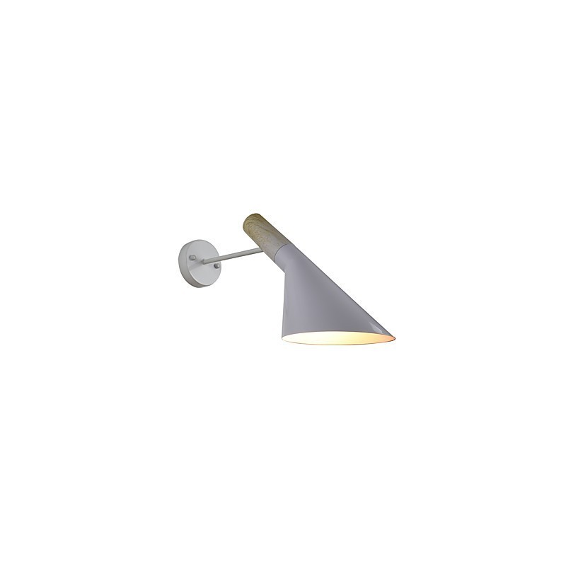Applique murale en fer forgé, lampe sabre laser noire muette sur le mur