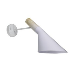 Applique murale en fer forgé, lampe sabre laser noire muette sur le mur