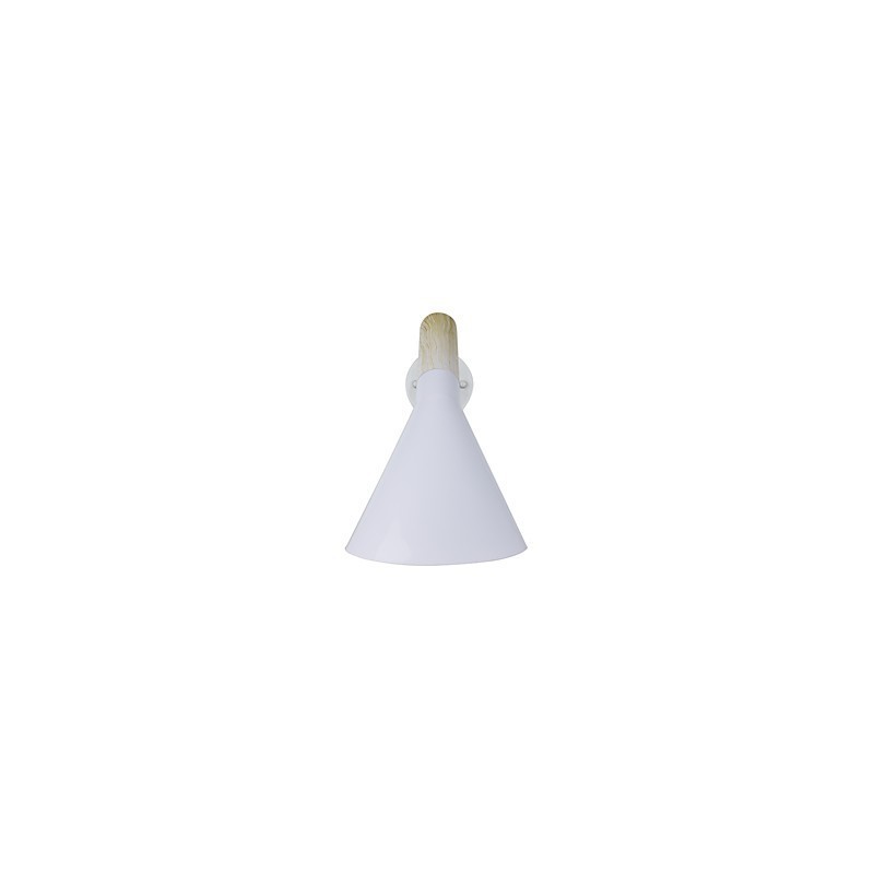 Applique murale en fer forgé, lampe sabre laser noire muette sur le mur