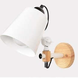 Applique murale nordique pour chambre à coucher, lampe frontale, balcon, escalier, couloir, lampe murale
