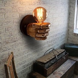 Applique murale industrielle Loft Cafe, applique murale en résine, style Lodge, style antique, vintage, rétro, pour mini appliques murales d'ambiance